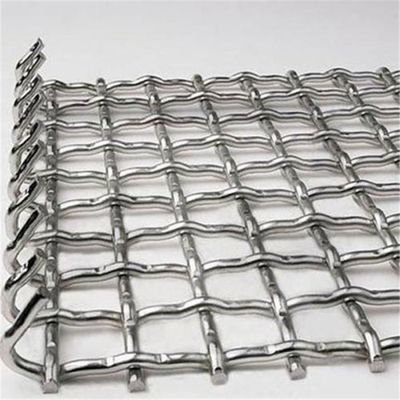 Edelstahl Architekturbergbauschirm Mesh Gewebtes Draht verriegelt gekrempelt Mesh