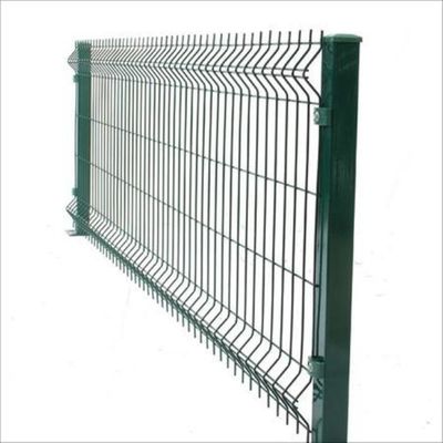 50x200mm Maschenweite 4mm Drahtdurchmesser 3D gebogene Zaun mit 50x50mm Vierkantpfosten für Villa Außenbereich Grenze