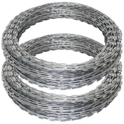 Stacheldrahtzaun zum Neupreis / Stacheldraht / verzinkter Ziehharmonika-Stacheldraht, Rollen aus verzinktem Stacheldraht