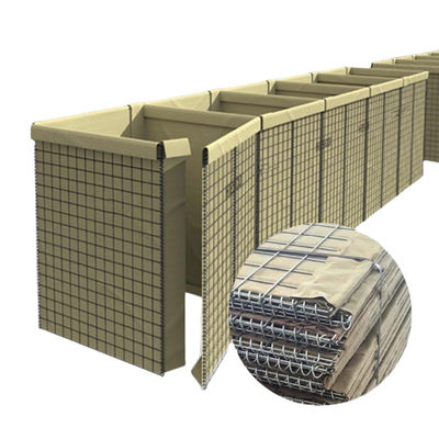 Schwere 4 mm 5 mm militärische HESCO Barrieren Sandwand für eine Schießstrecke