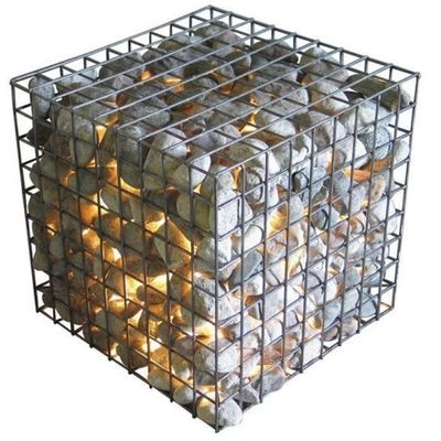 Geschweißte galvanisierte Gabionbox 2x1x0,5m Steindrahtkäfige für Gartenzaun