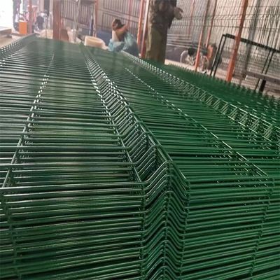 3D-Gekrümmtes Drahtnetz Zaun Stahlplatte V Falte PVC beschichtet Schweißdrahtnetzplatte
