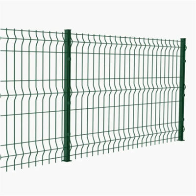 Hochwertiges galvanisiertes Stahl PVC beschichtet 3D-V-Gekrümmtes Drahtnetz Schweißzaun für Außenzäune