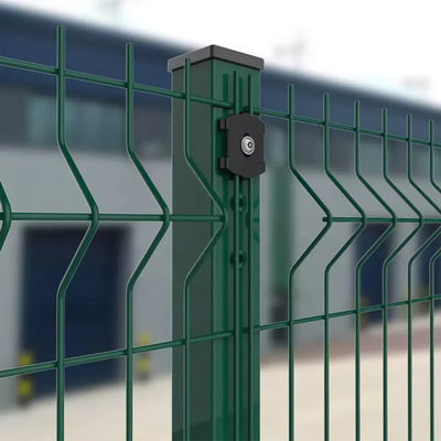 Galvanisierter Stahl Metall Anpassung PVC beschichtet 3d geschwungener Zaun für Garten