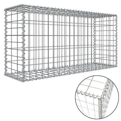 1x1x2 PVC Gabion Basket Gabion Box Behältnis Zink beschichtet Gabion Mesh in Stahldrahtnetz