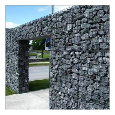 2x1x1M 2x1x0.5M Box Schwerer Gabion Steinkorb Verzinkte geschweißte Gabionwände