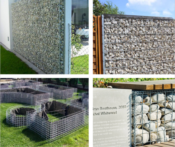 St&uuml;tzw&auml;nde Galvanisierte Gabiongl&auml;den Steink&auml;fig geschwei&szlig;t 200x100x50cm 13